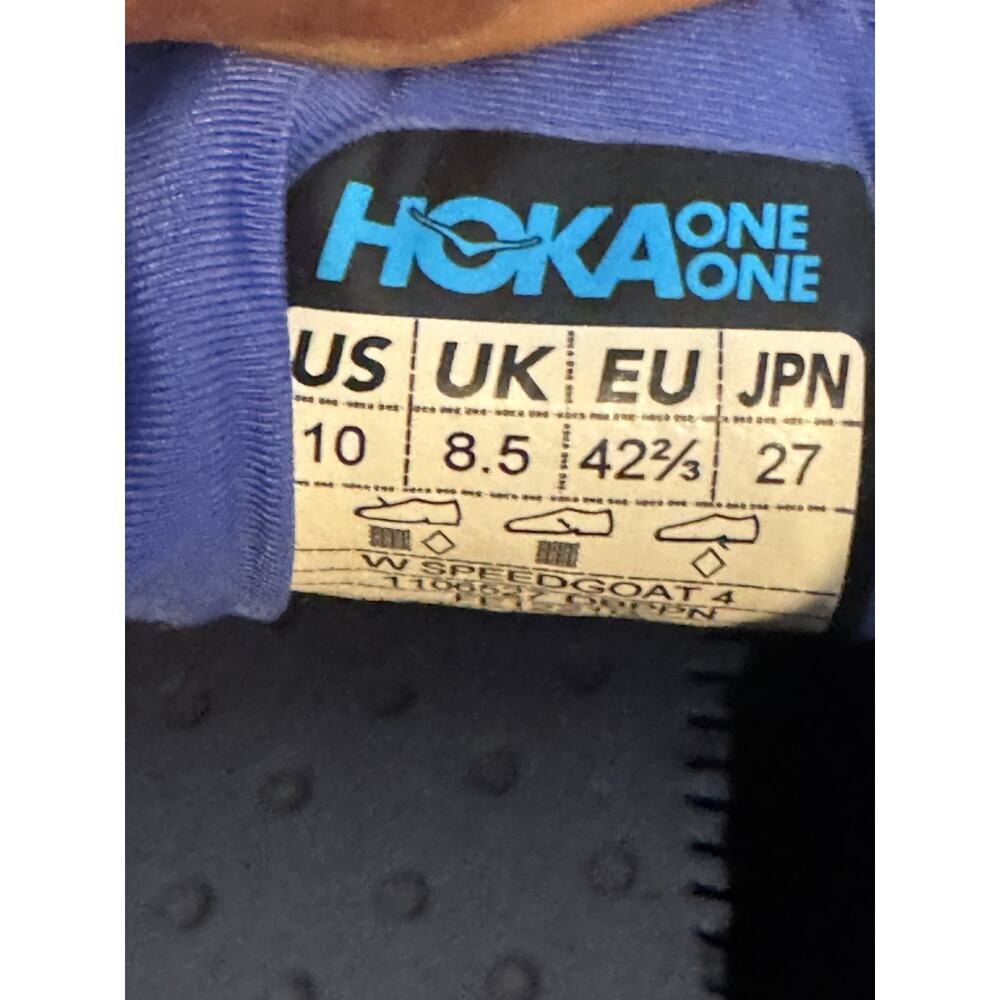 Hoka One One Speedgoat 4 Vibram Women's Trail Running Sneaker Shoes US Size 10 - Picture 8 of 8